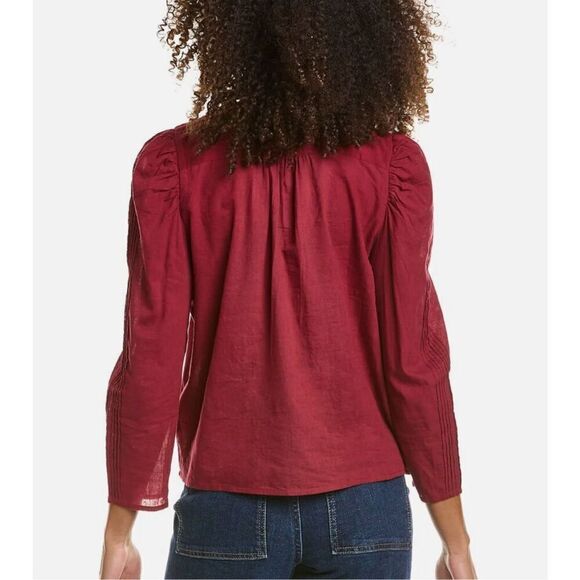 St Roche NWT Poppy Top in Berry & Ivory Size 8 - Picture 2 of 3